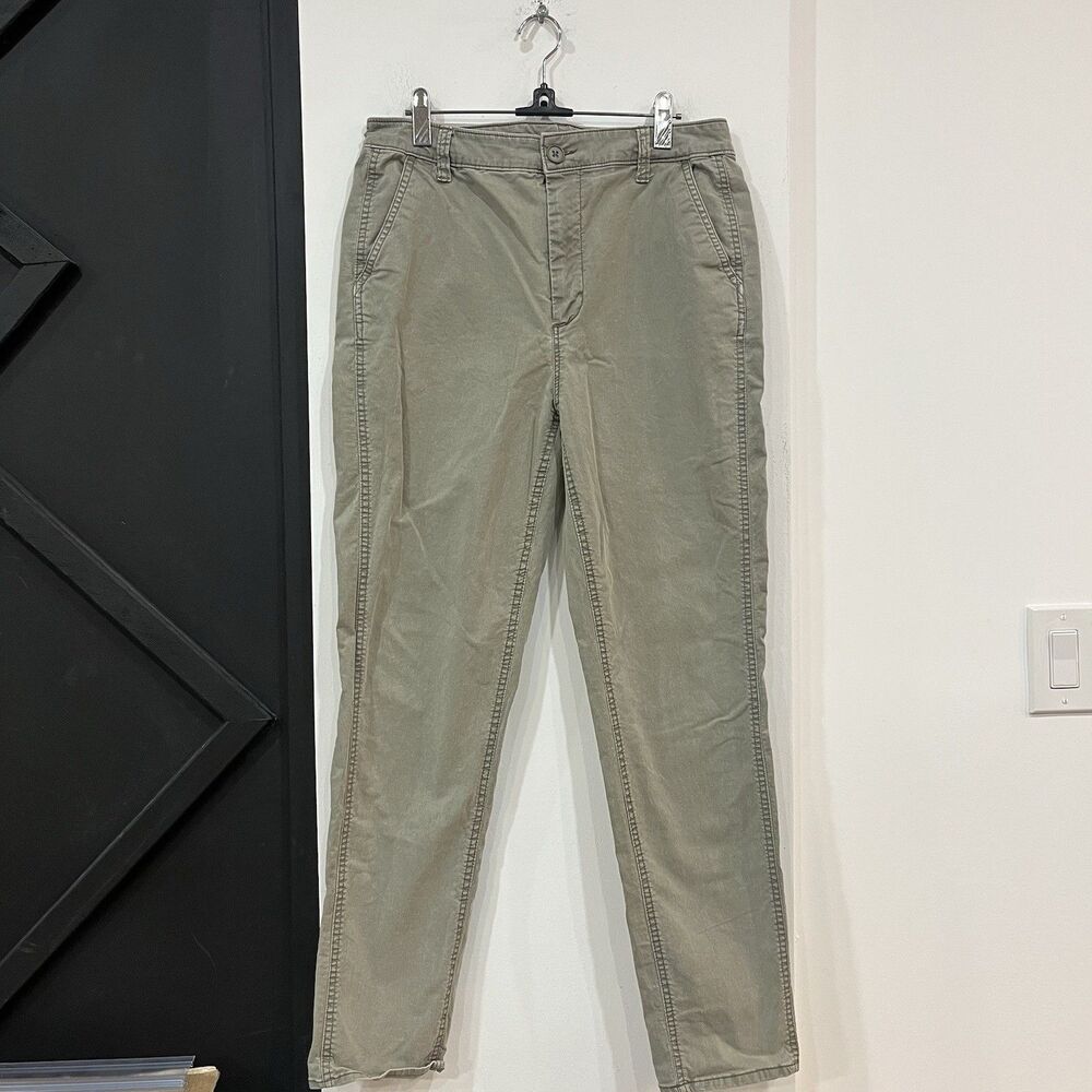 Old Navy Light Green Women’s Straight Chino Pants Size 8 Cotton Blend